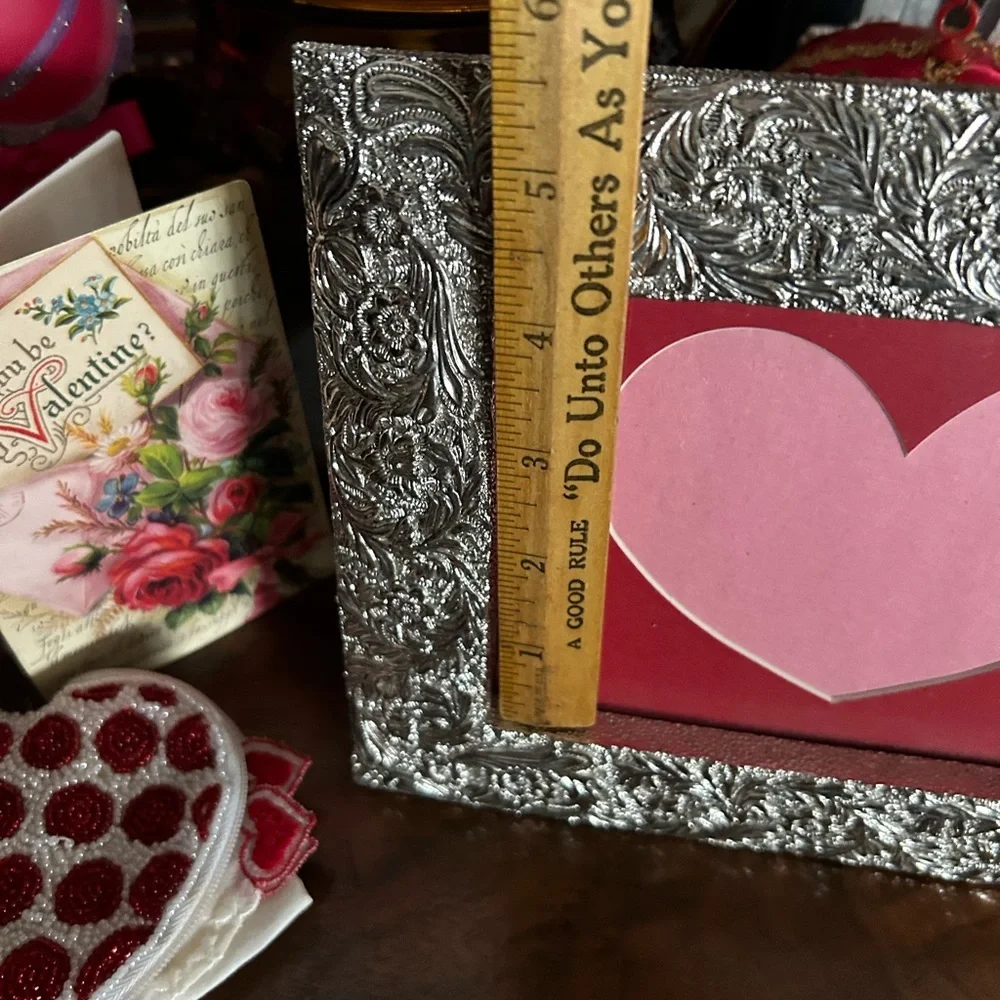 Vintage Framed & Matted Heart Picture